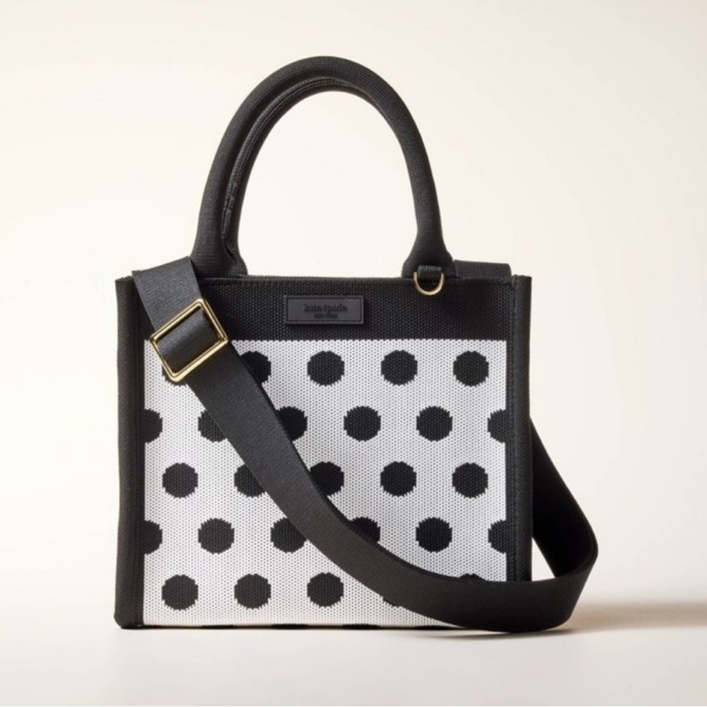 Brand New Kate Spade x Target Black and White Polka Dot Bag